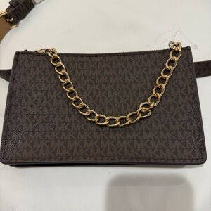 Michael Kors Pull Chain Belt Bag Signature Fanny Pack-NWT NEW